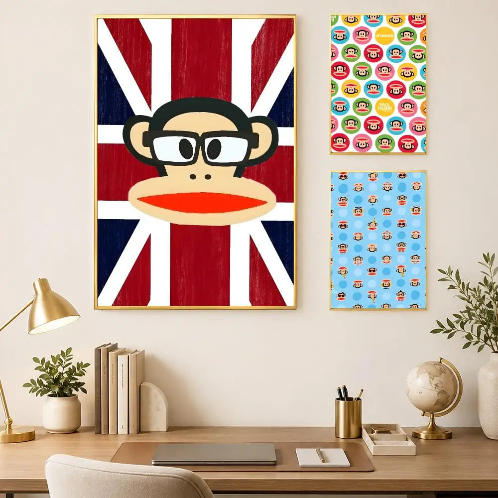 Paul Frank Self-Stick Wall Poster – HD Waterproof Wall Decor