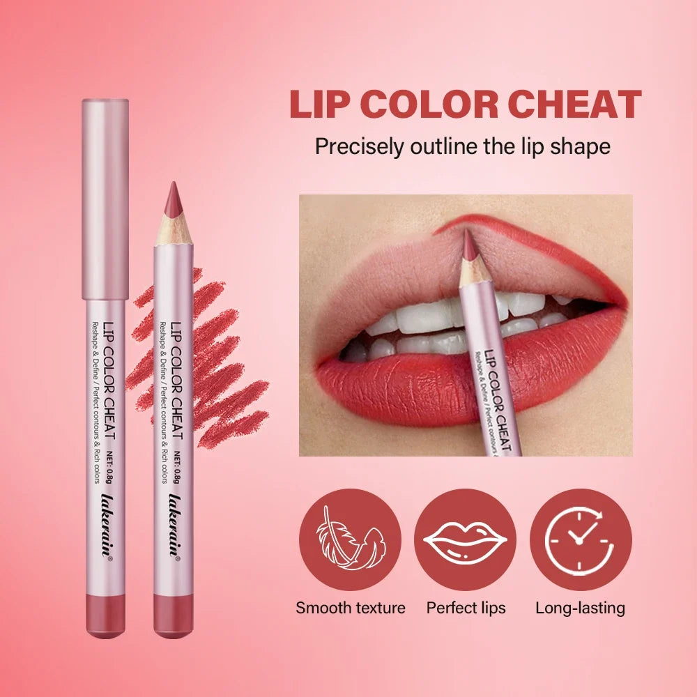 Waterproof Lip Liner Pencil – Long-Lasting & Moisturizing