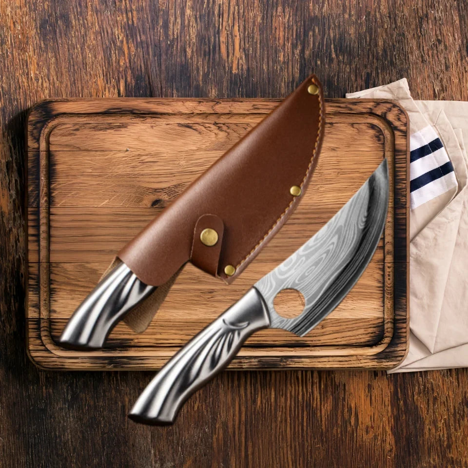 Professional Boning Knife – 30Cr13 Steel & Wooden Handle