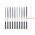 10-Piece Metal Needle File Set – Steel Rasp & Wood Filing Kit