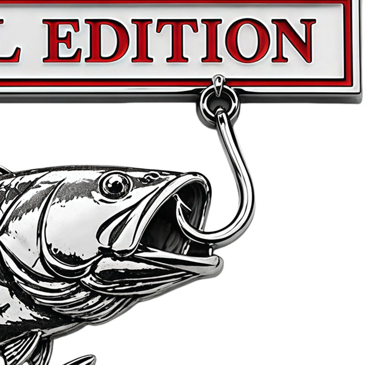 Metal Fishing Car Badge Emblem – Truck, SUV, RV & Boat Decal