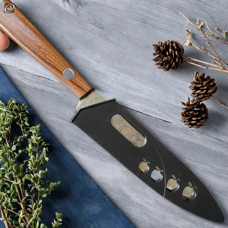 67-Ply Damascus Steel Paring Knife – Wood Handle | 22cm