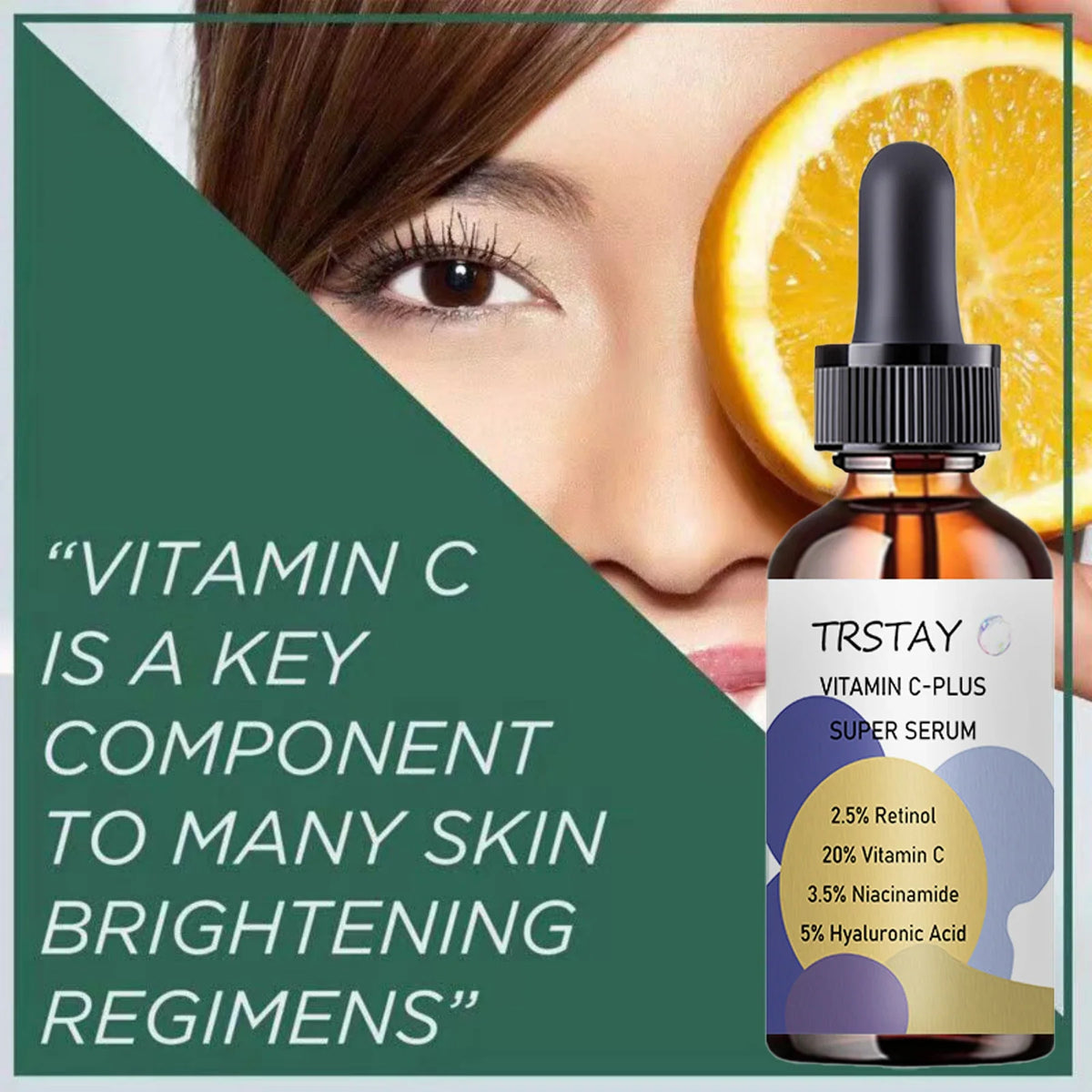 Vitamin C & Retinol Face Serum – Brighten & Smooth Skin