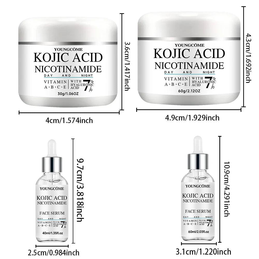 YOUNGCOME Kojic Acid & Niacinamide Brightening Serum & Cream Set
