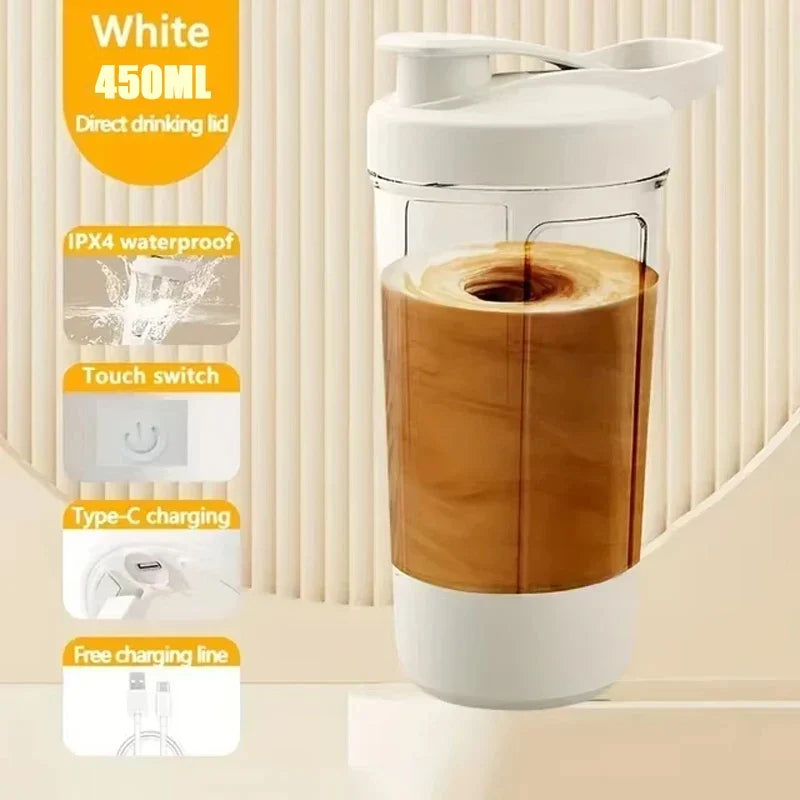 Electric Self-Stirring Protein Shaker Cup 450ml | USB Mixer