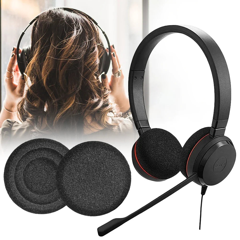 Jabra Evolve 20 30 40 65 Replacement Earpads – Foam Cushions