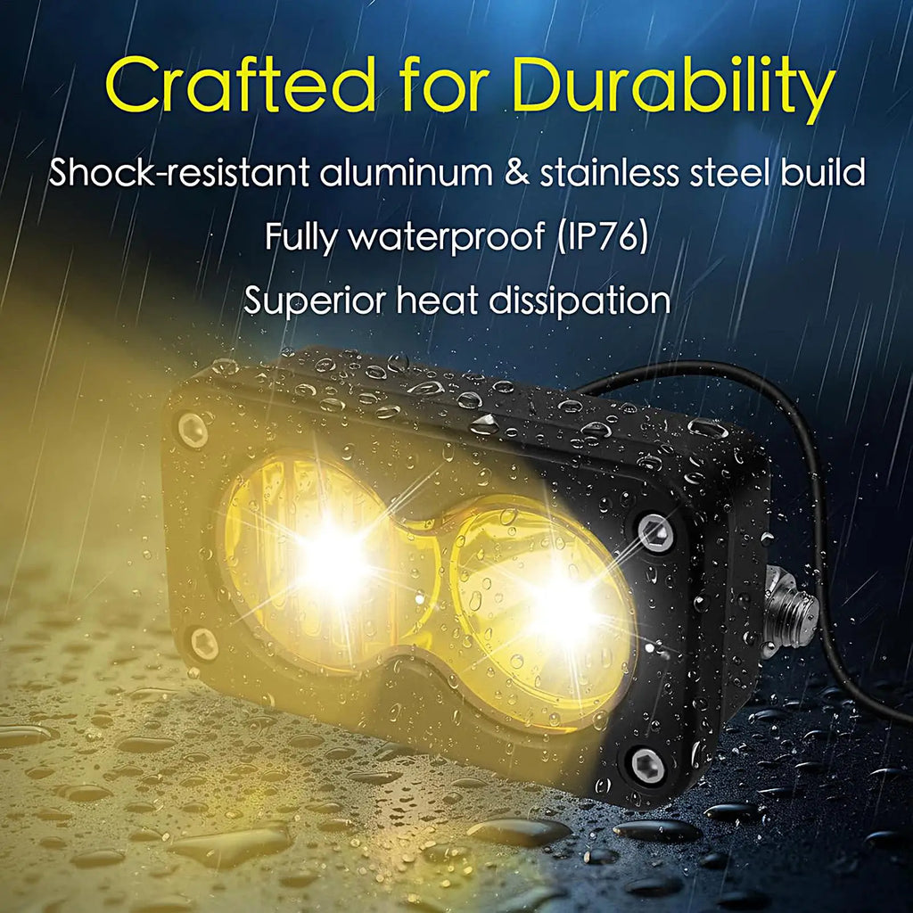 20W LED Bike Headlight 6500K Waterproof – E-Bike & ATV