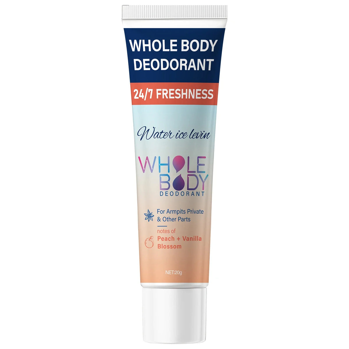 Whole Body Deodorant Cream – Peach Vanilla & Hyaluronic Acid