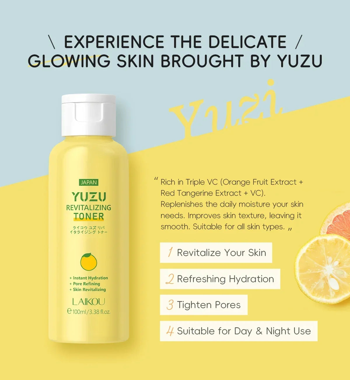 LAIKOU Sakura Face Toner 100ml – Brightening & Hydrating