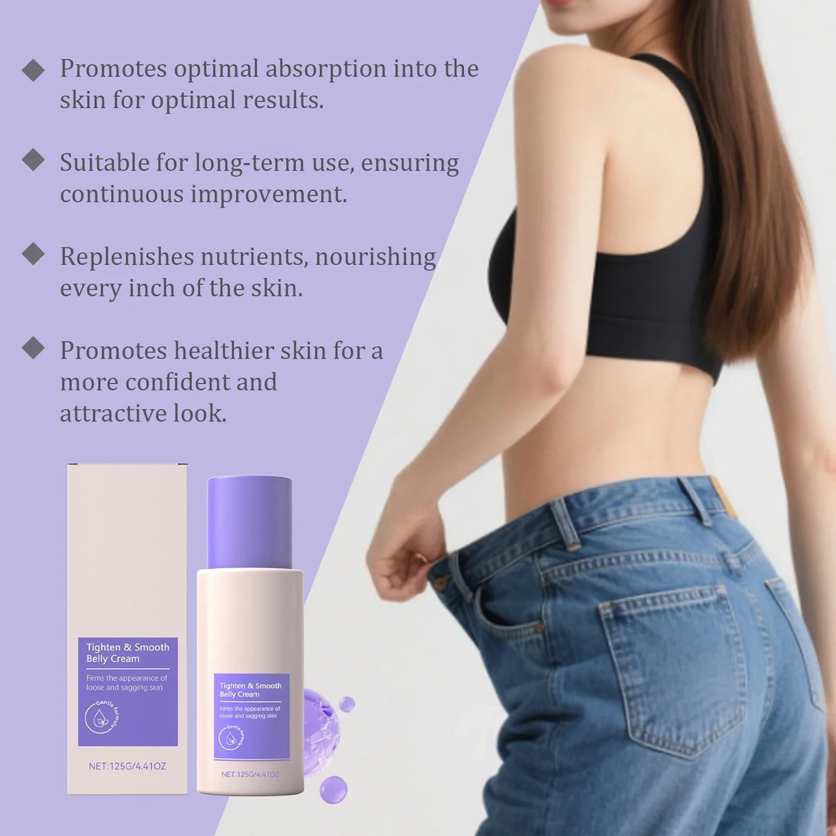 Rose Belly Firming & Tightening Cream – 125g Body Lotion