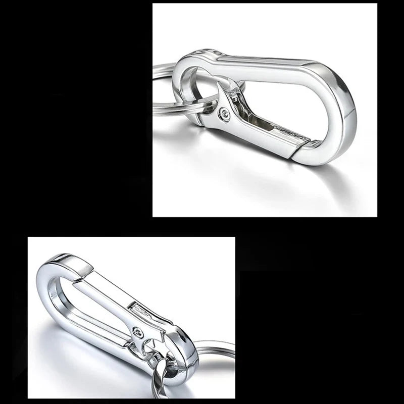 Stainless Steel Gourd Carabiner Keychain – Belt Clip Anti-Lost