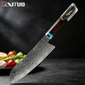 XITUO 8-Pc Damascus Steel Chef Knife Set | Resin Handle