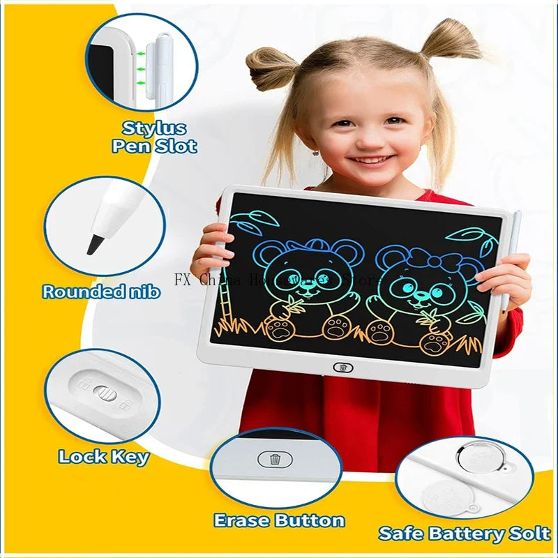 11 13 LCD Drawing Tablet Writing Board Kids Doodle Painting