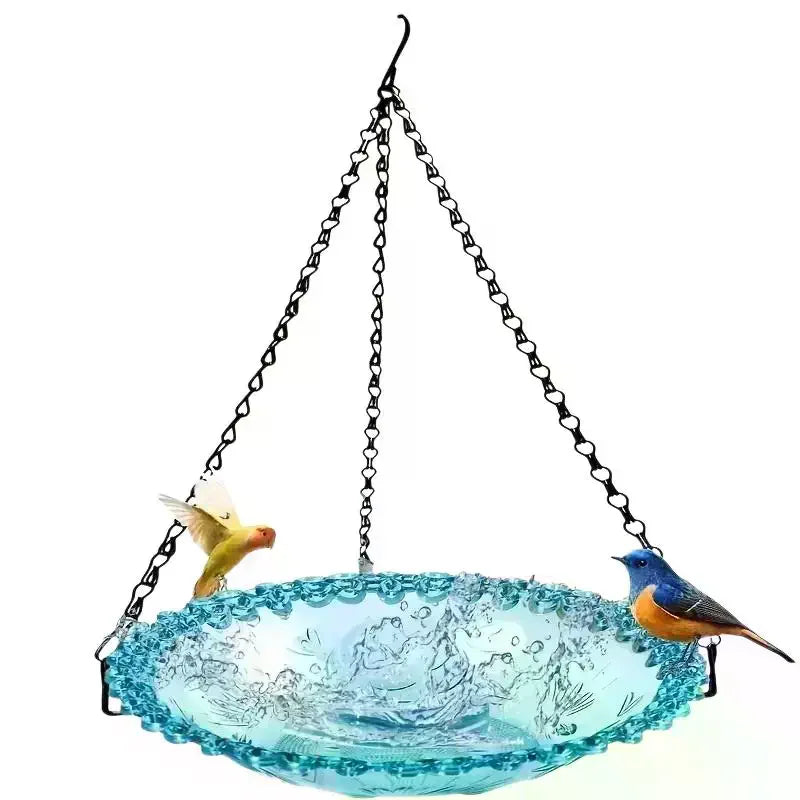 Flower-Shaped Hanging Bird Feeder & Birdbath | Garden Decor