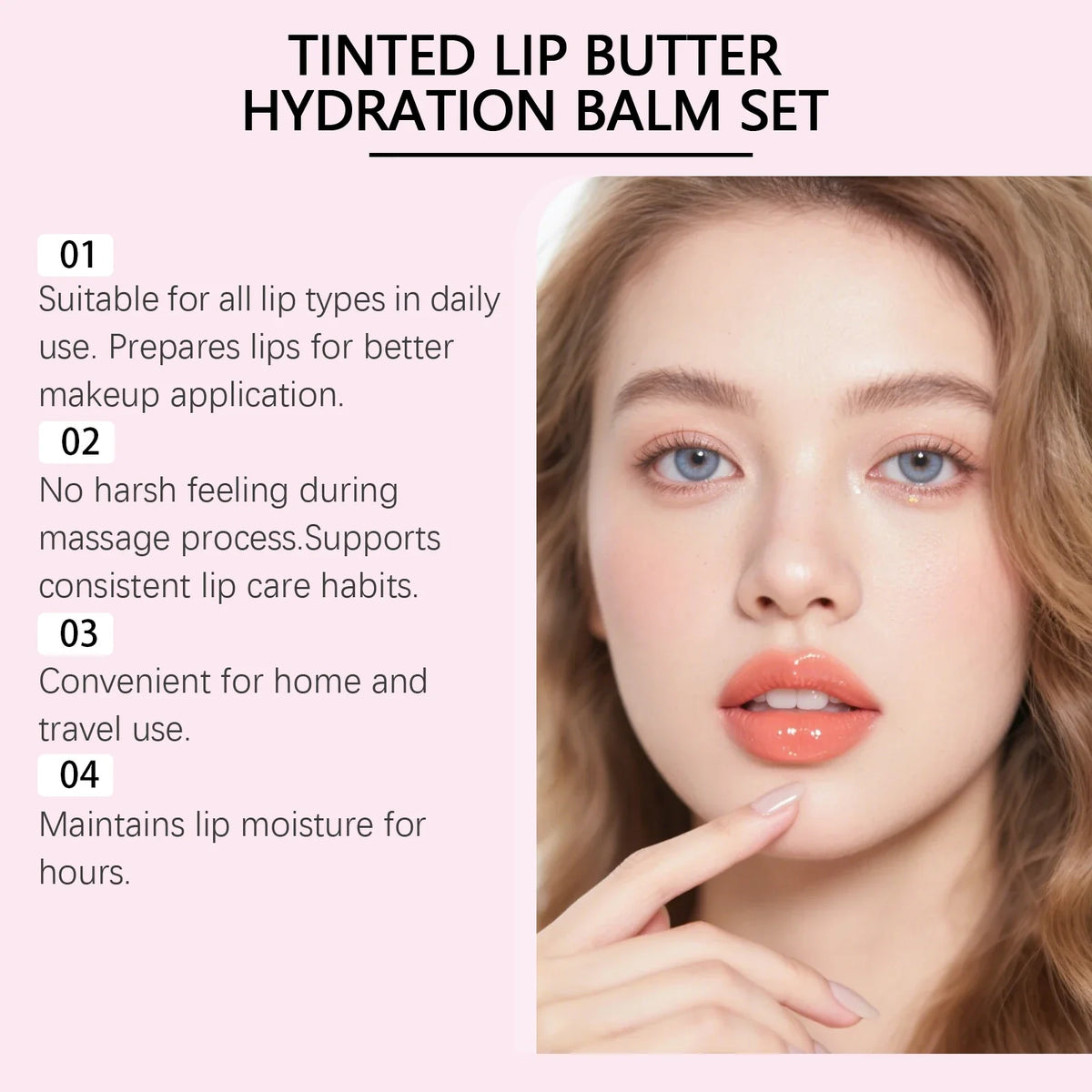 EELHOE Tinted Lip Balm Set – 3-Pack Moisturizing Gift Box