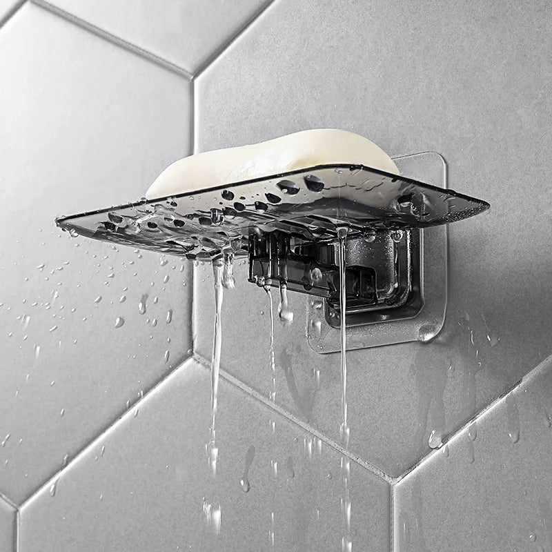 No-Drill Wall Mounted Double Layer Soap Dish | Self-Adhesive