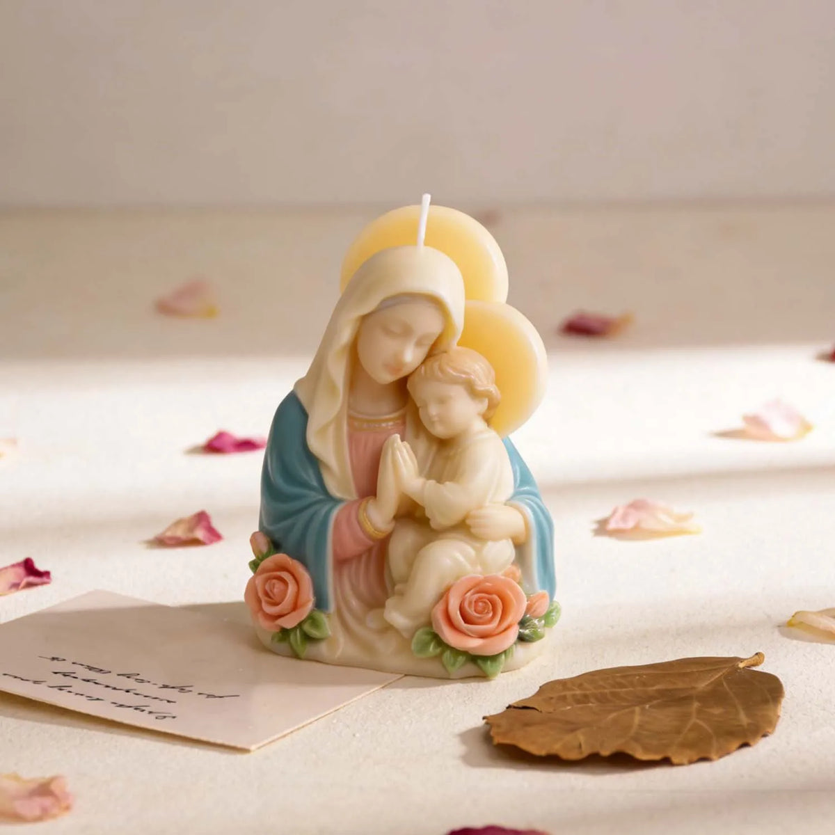 Virgin Mary Baby Jesus Silicone Mold 3D Religious Candle Soap Resin