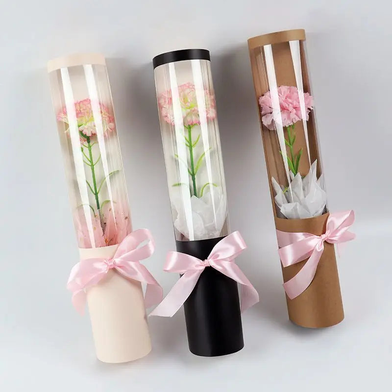 Flower Packaging Box Single Branch Rose Carnation Bouquet Florist