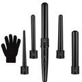 5-in-1 Ceramic LED Curling Iron Set with LCD | Hair Styler