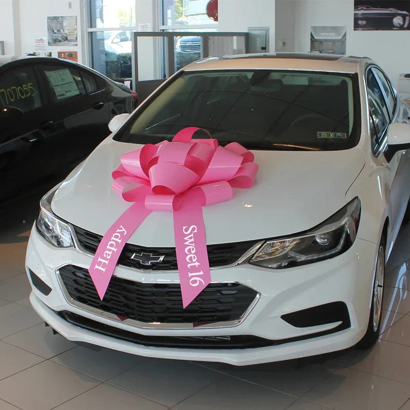 30 Inch Large Pink Car Bow – Sweet 16 Birthday Decoration