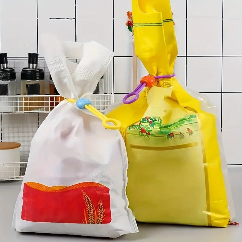 Silicone Food Bag Sealing Clips | Reusable 5-Pack Adjustable
