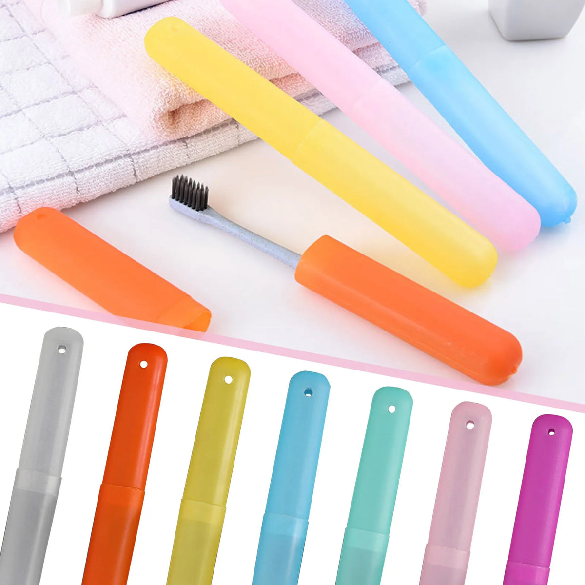 Portable Travel Toothbrush Case – Dustproof Holder Cover