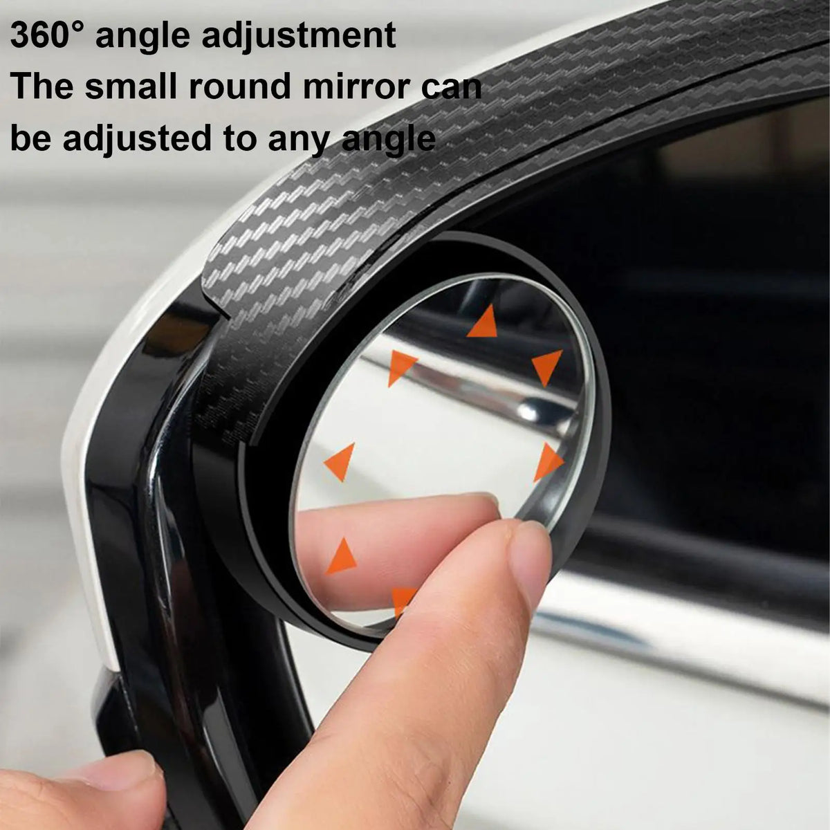 2-in-1 Blind Spot & Rain Eyebrow Wide Angle Car Mirror