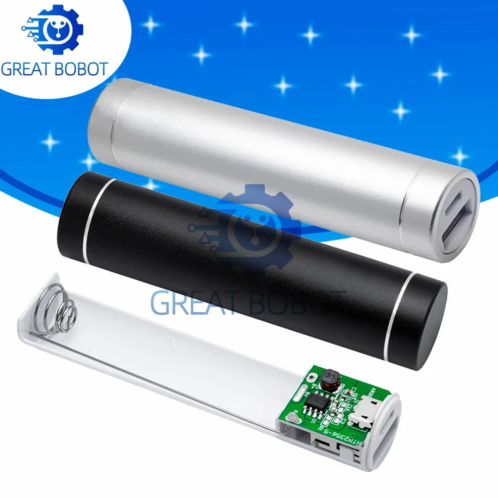 Metal Power Bank DIY Kit – 18650 Battery & USB Charger