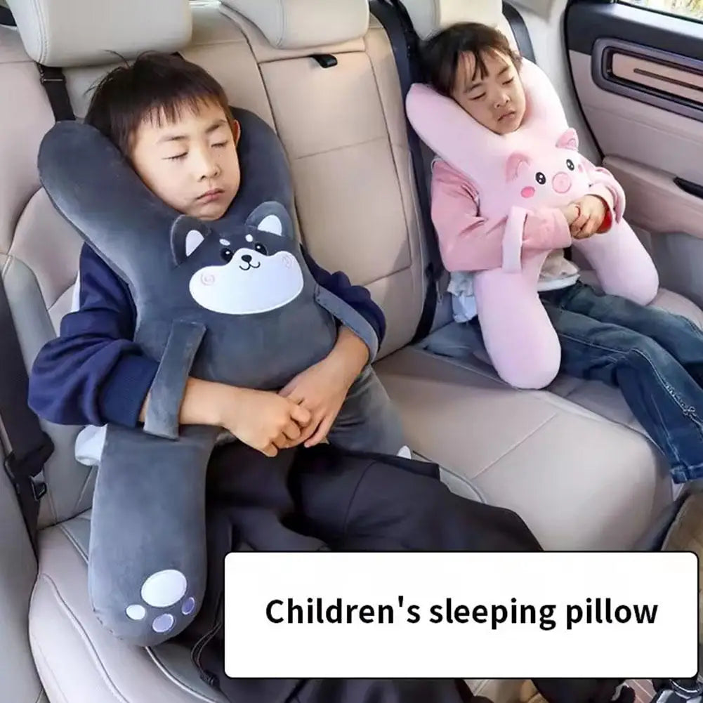 Kids Car Neck Pillow – Cute Cartoon Head & Neck Support