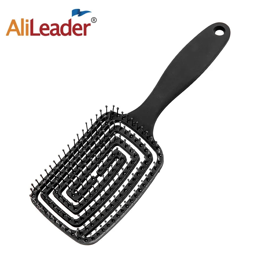 Hollow Detangling Brush for Afro 3A–4C Curly Natural Hair