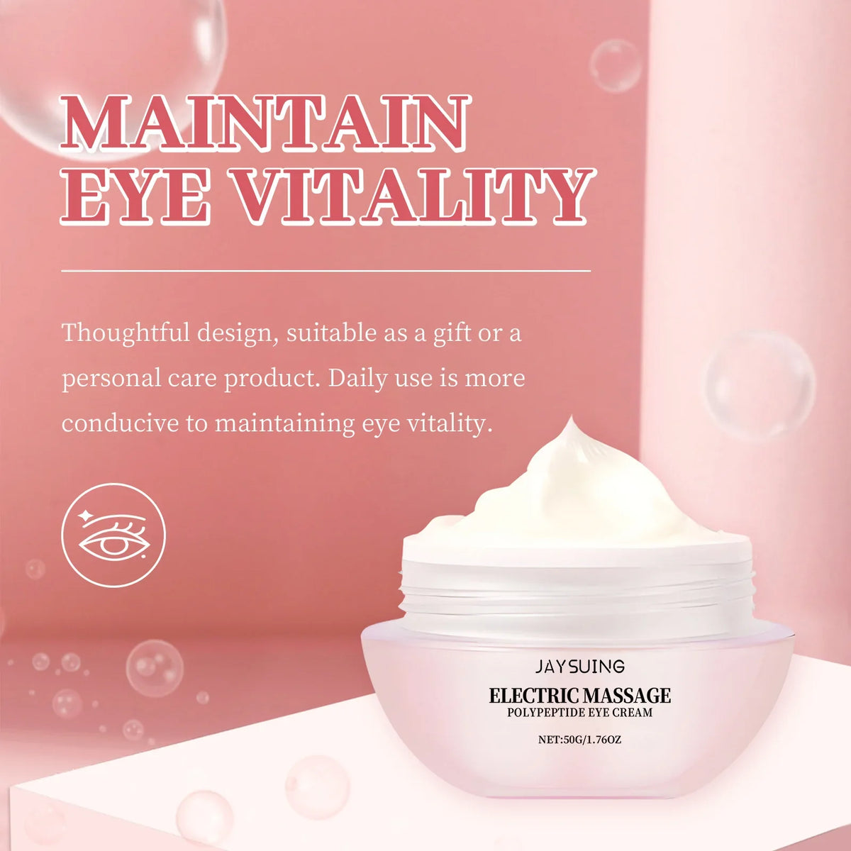 Electric Eye Massage Cream – Firming Gel with Roller Head