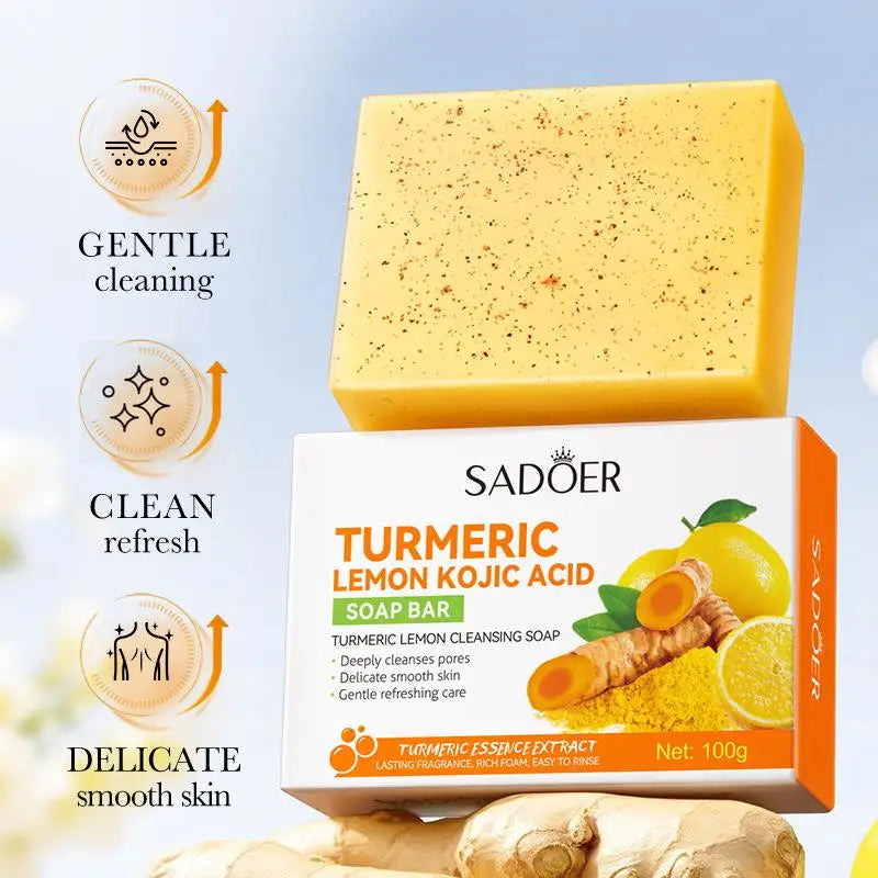 SADOER Kojic Acid Turmeric Soap – Dark Spot Remover 100g