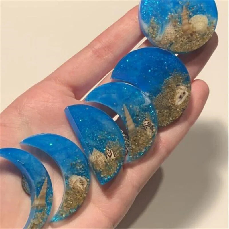 Star Sun Moon Silicone Resin Molds – DIY Jewelry & Craft Kit