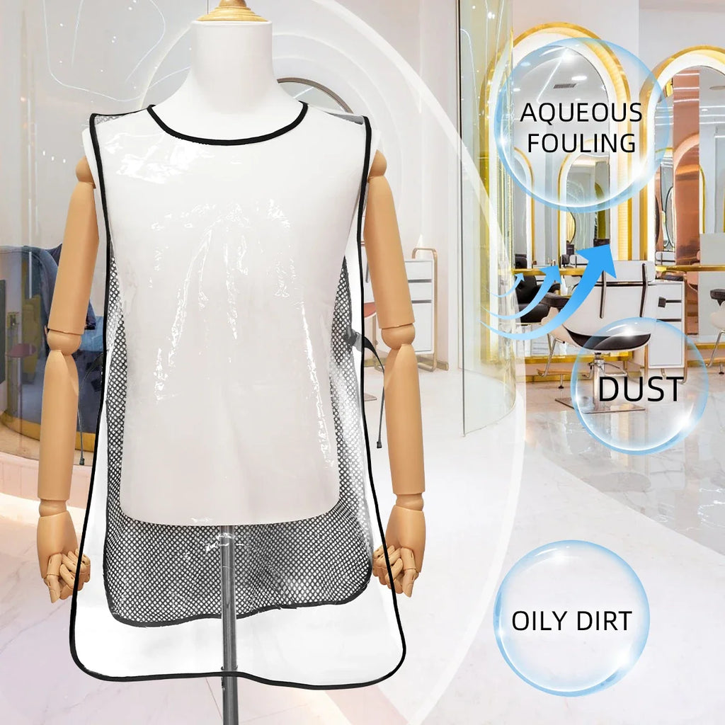 Waterproof Sleeveless Salon Apron | Adjustable Breathable Mesh Back