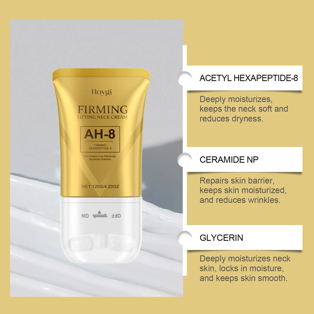 Neck Firming Roll-On Cream – Lifting & Wrinkle-Reducing Lotion