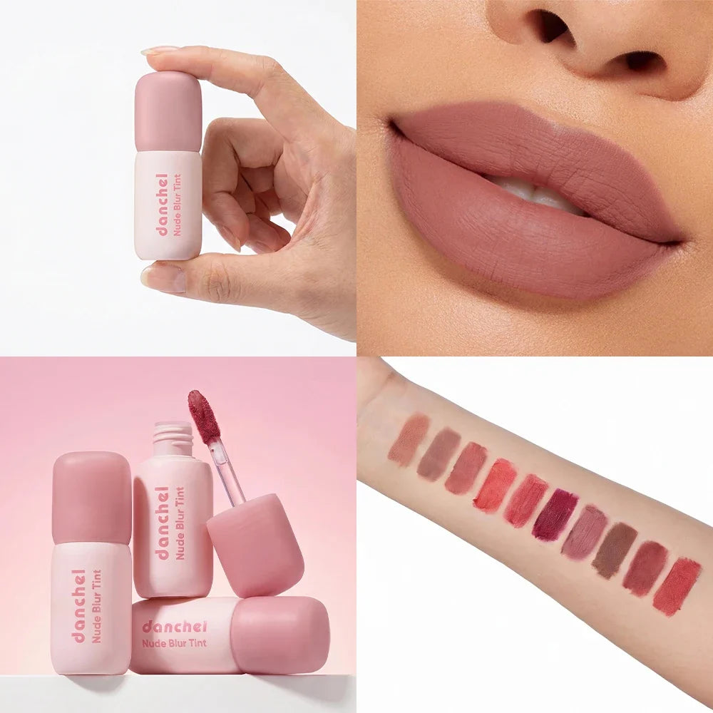 Nude Blur Lip Tint & Cheek Blush – 10 Shades, Velvet Finish