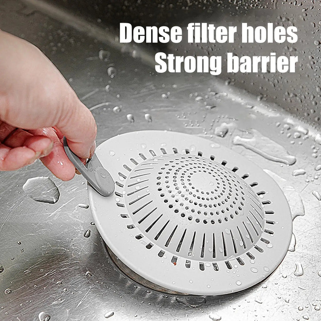 Silicone Drain Hair Catcher – Shower & Kitchen Strainer
