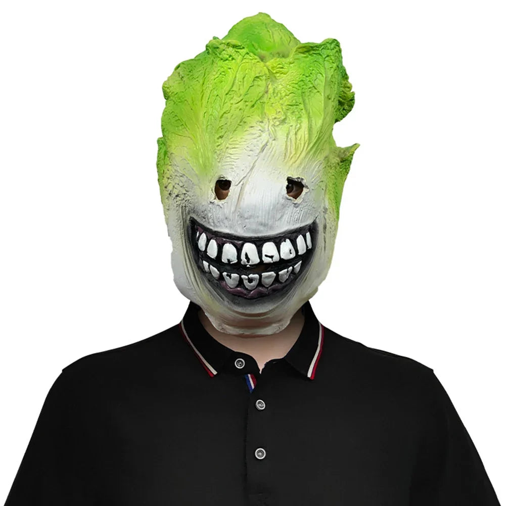 Funny Cabbage Head Mask | Silicone Vegetable Party Headwear