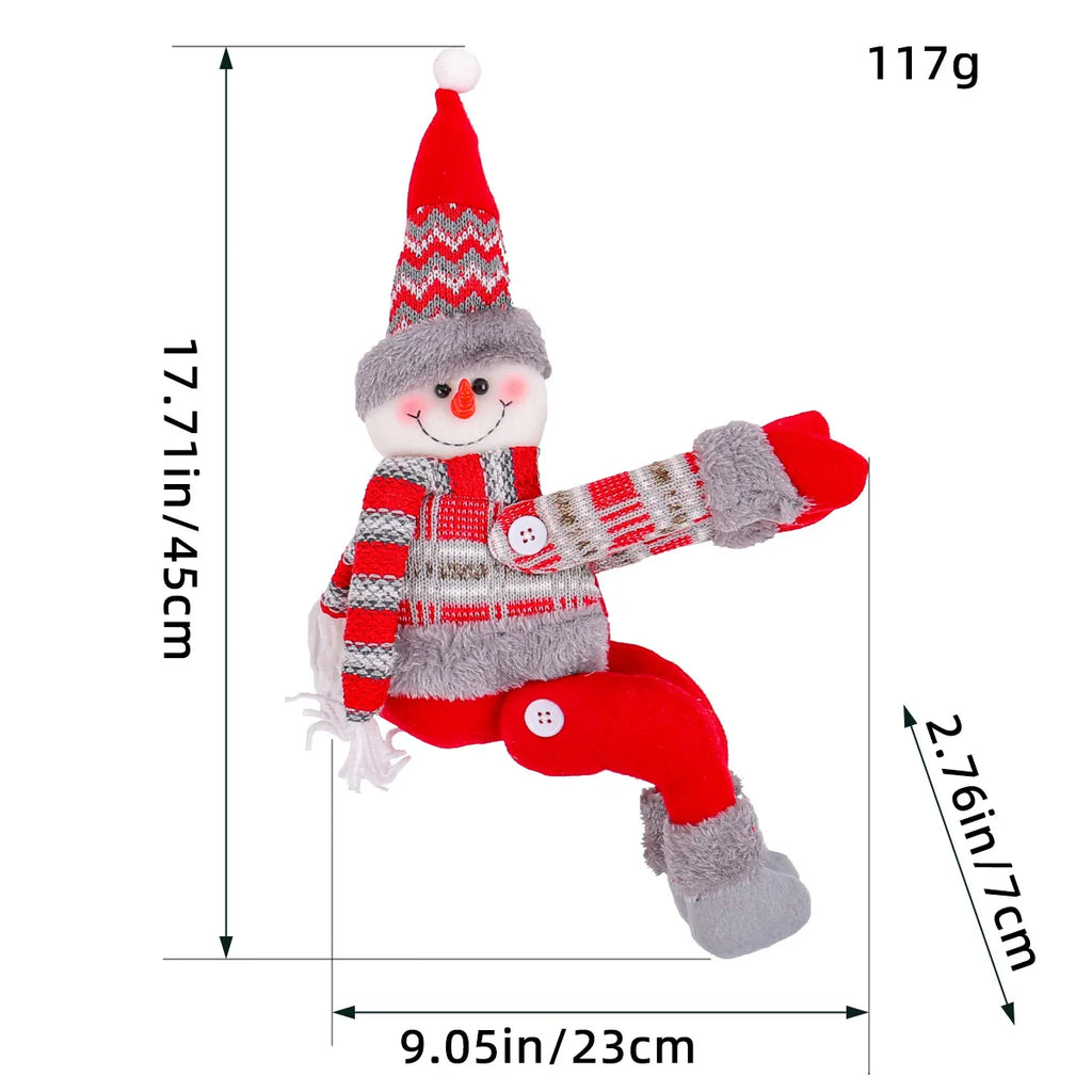 Christmas Decorations Home Curtain Decoration Buckle Cartoon Doll