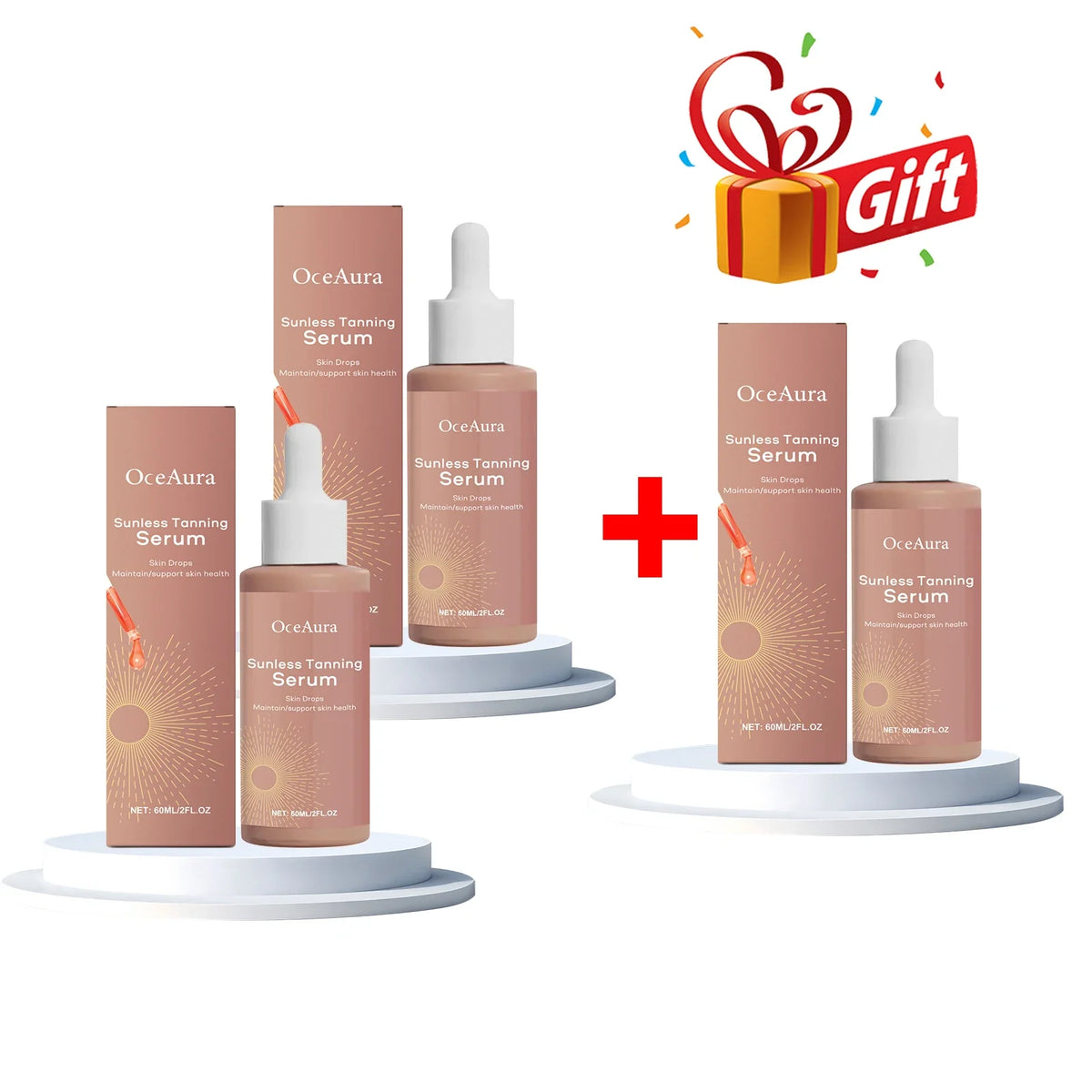 Herbal Sunless Self Tanning Serum – Natural Bronze Glow 60ml