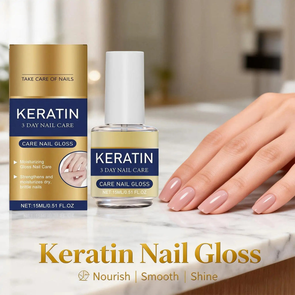 Keratin Nail Gloss 3 Day Care Repair Strengthen Improve Yellowing