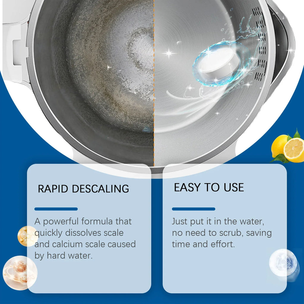 Food Grade Kettle Descaler & Tea Stain Remover Tablets