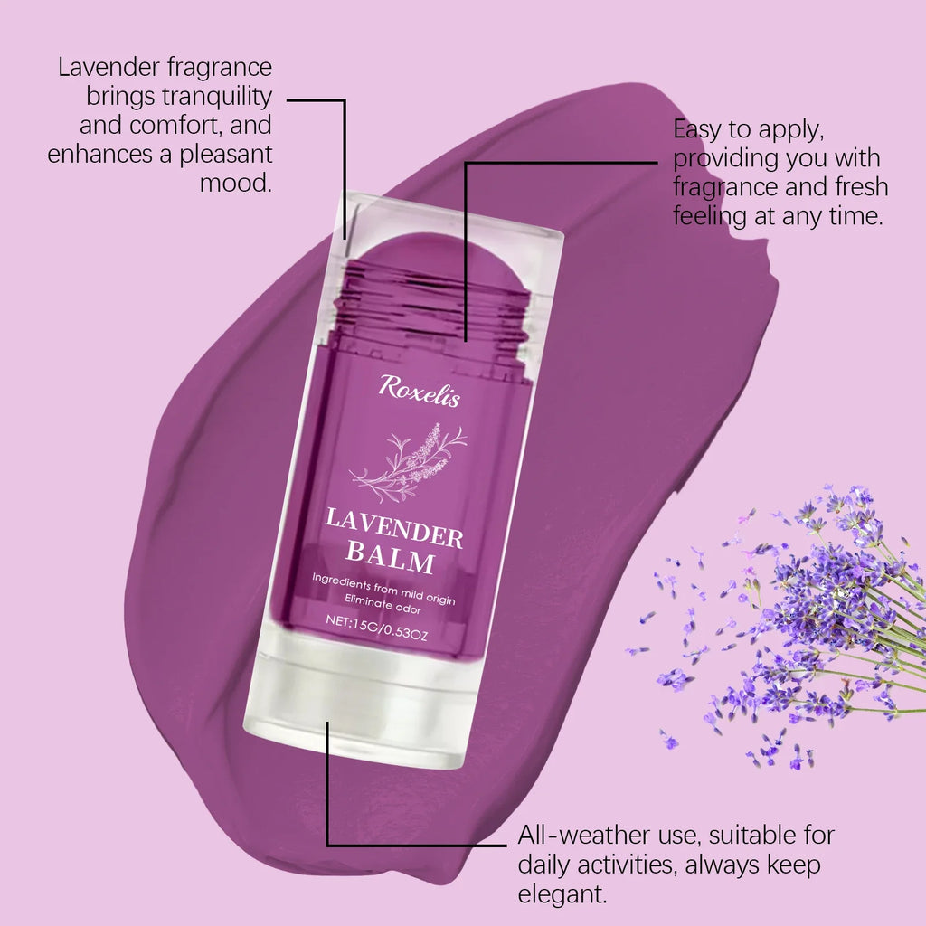Lavender Solid Perfume 15g | Alcohol-Free Floral Deodorant