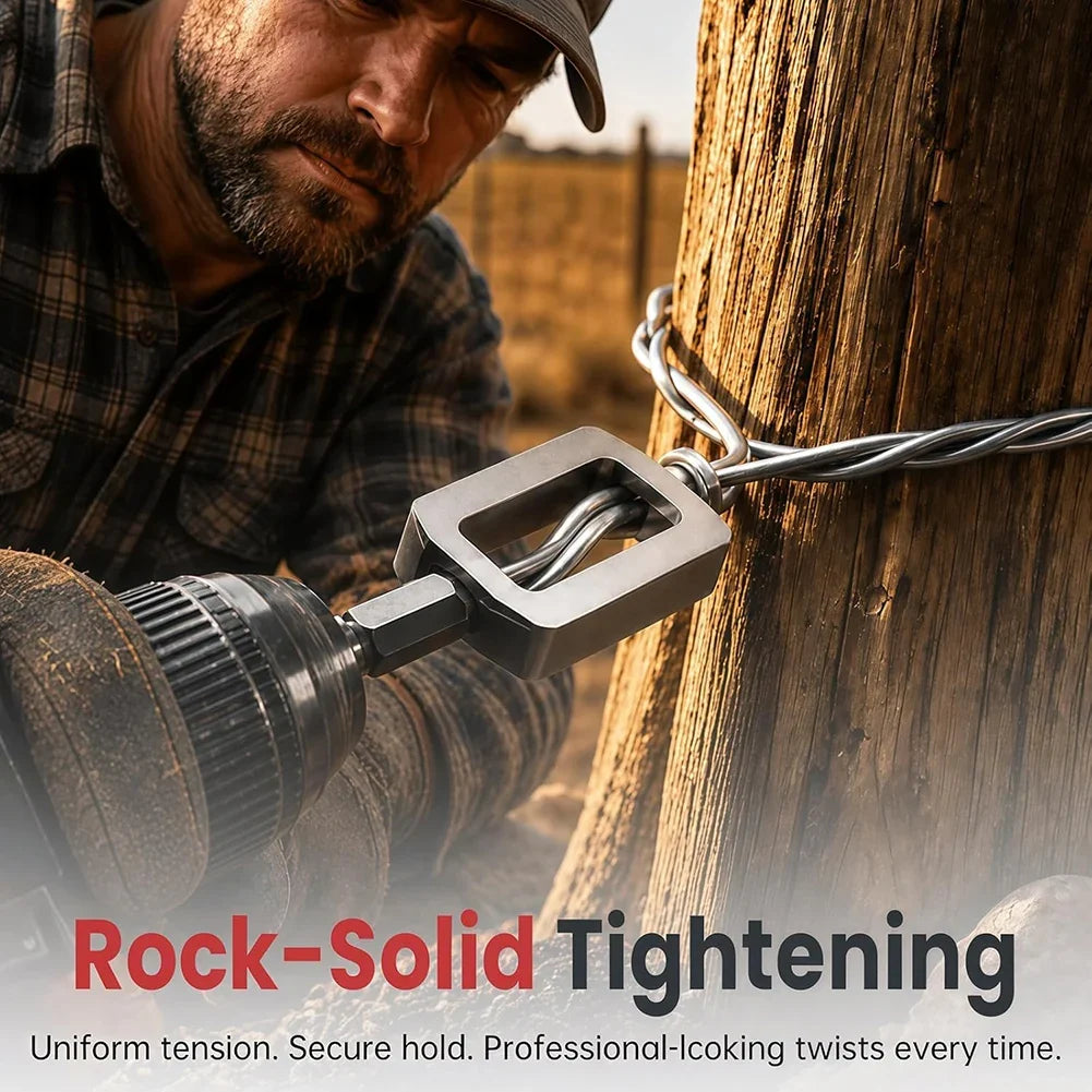 Semi-Automatic Wire Twisting Tool | Rebar & Fence Drill Bit