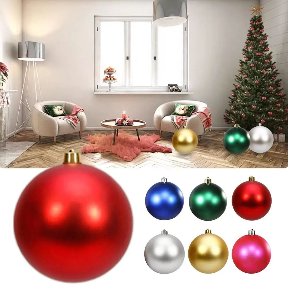 15cm Giant Matte Christmas Ball Ornament – Holiday Decoration