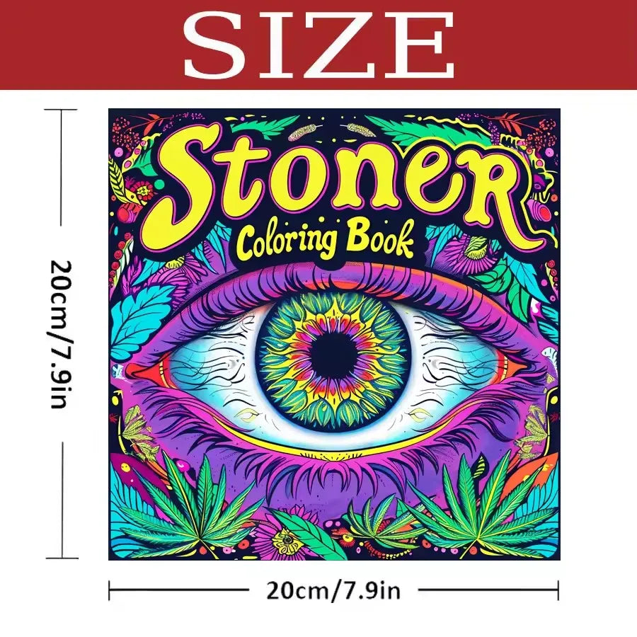 Adult Picture Book Coloring Vibrant Cartoon Characters Thick Paper