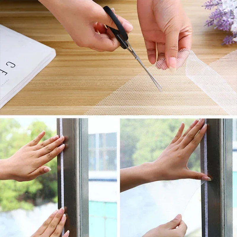 Mosquito Window Screen Net | DIY Insect Mesh Door Curtain