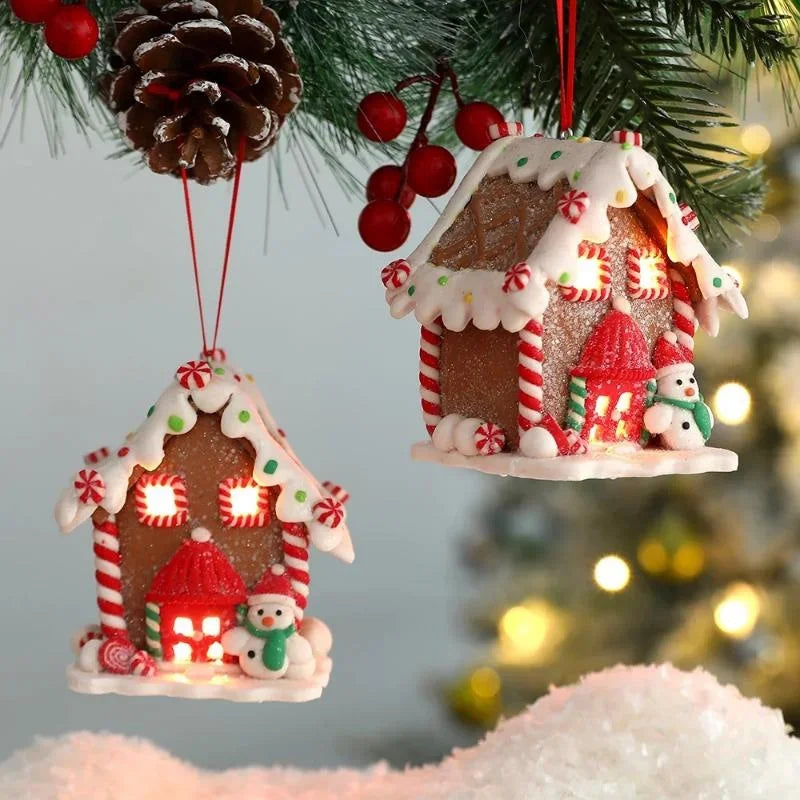 Christmas Gingerbread House Ornament – Xmas Tree Pendant