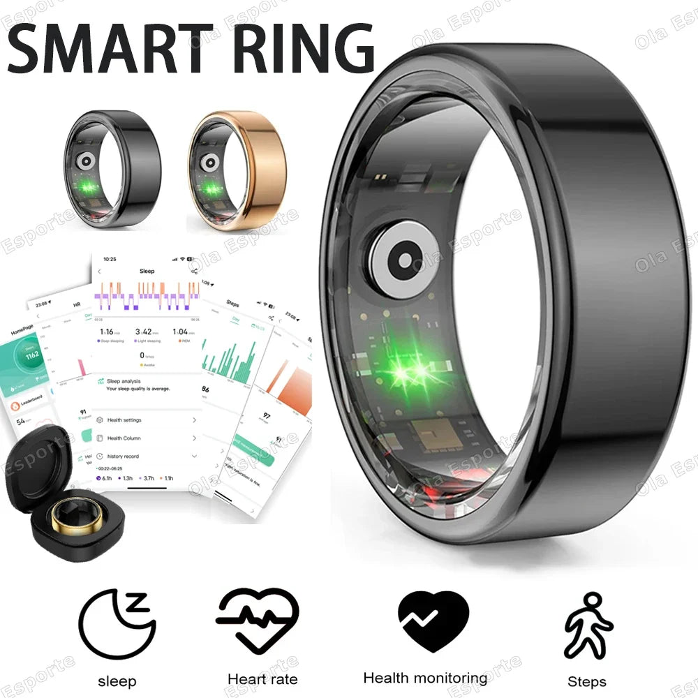 Smart Ring | Heart Rate, Sleep & SpO2 Tracker | IP68 Waterproof