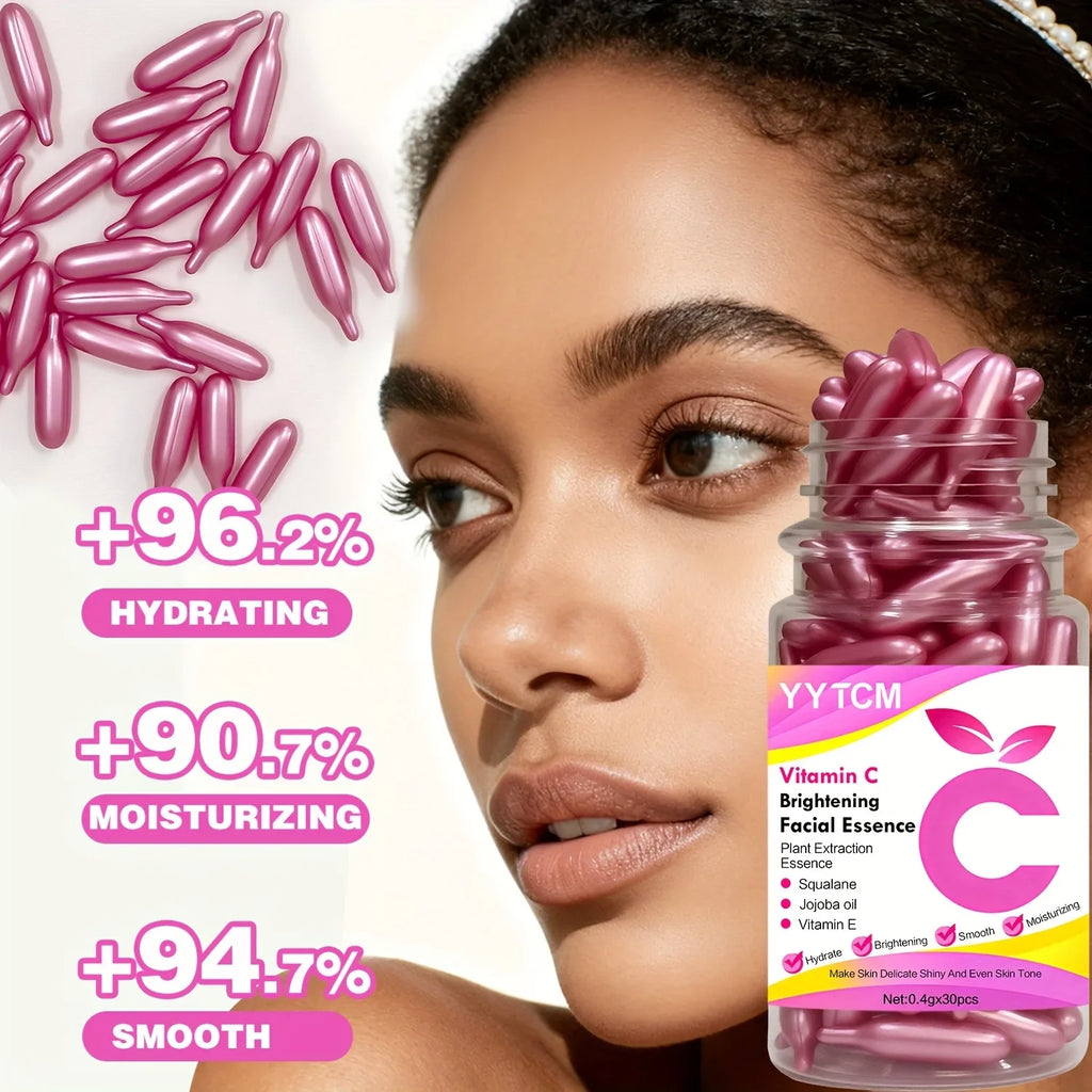 Vitamin C Brightening Capsule Essence – Squalane & Jojoba 90ct